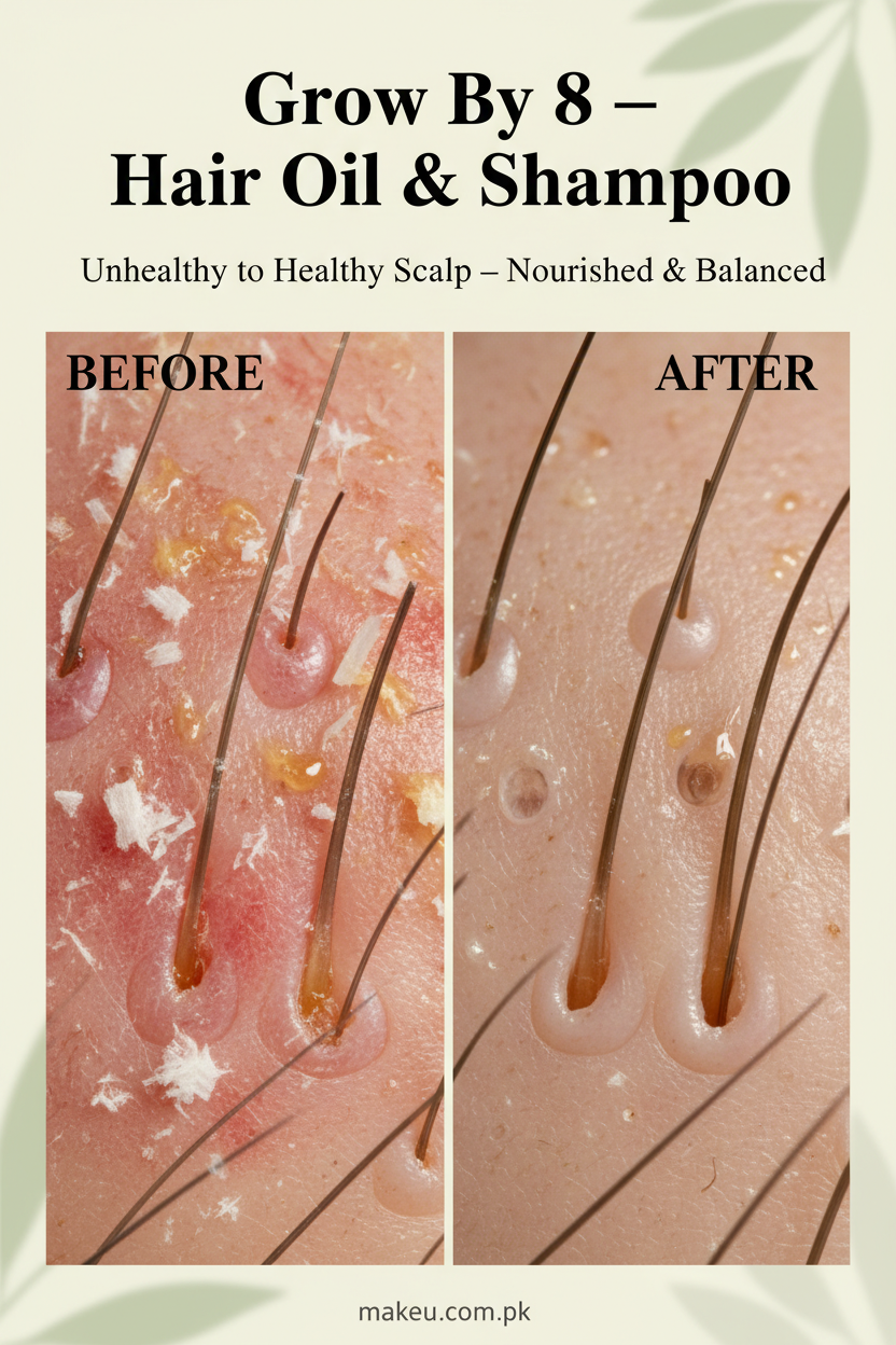 Unhealthy to Healthy Scalp