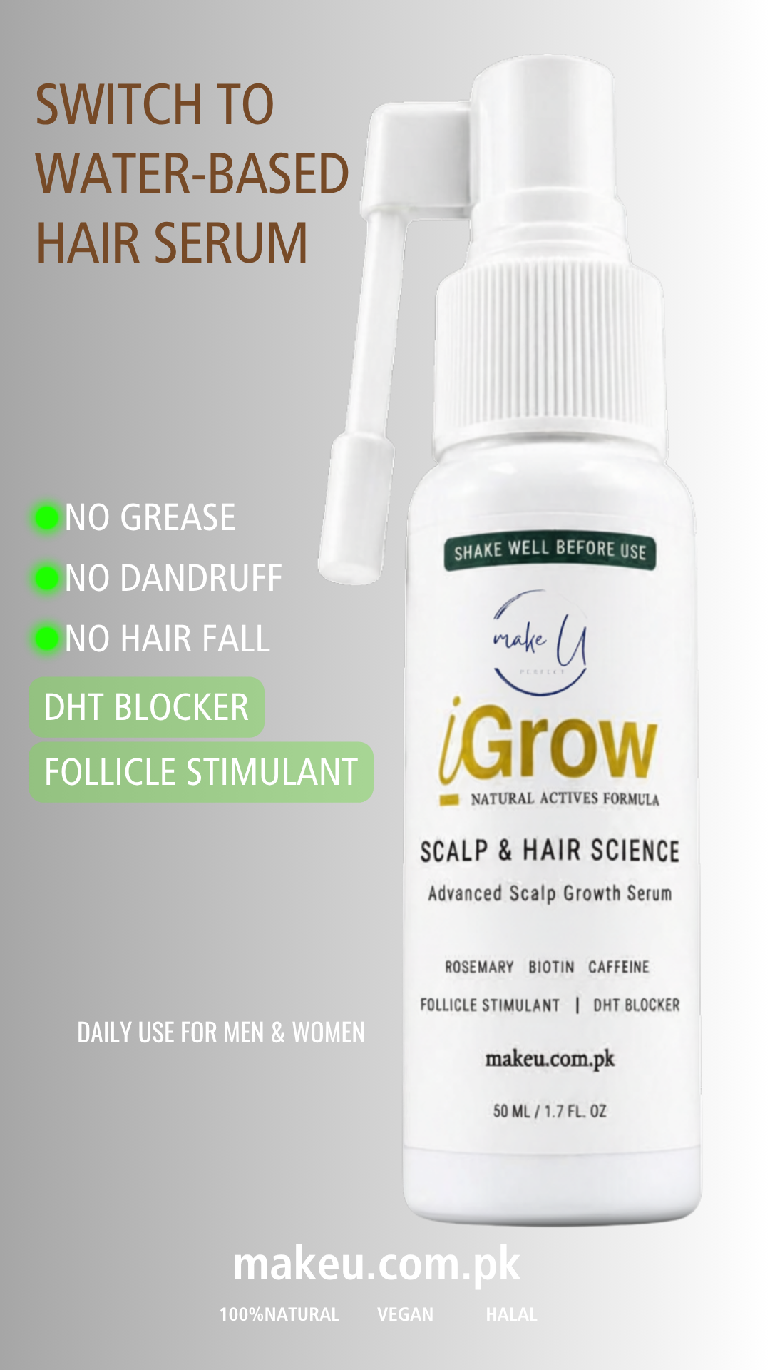 iGrow water-based hair serum