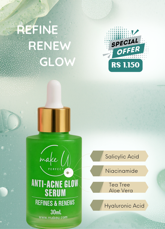 makeU Anti-Acne Glow Serum: Refine, Renew & Reveal Your Best Skin