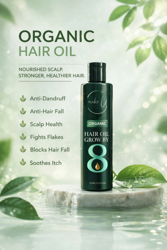 Grow by 8 Organic Hair Oil - makeU Pakistan