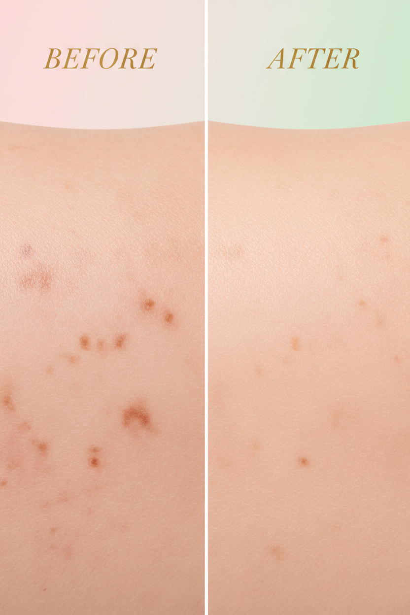 Acne Scars & Dark Spots Before After