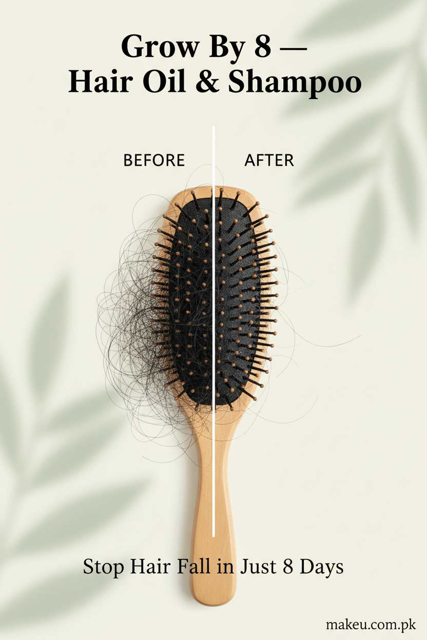 Hair Fall Brush Before After