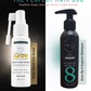 iGrow scalp growth serum aur Grow By 8 organic shampoo hair care duo by makeU