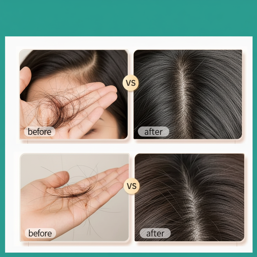 Women Hair Fall Before After